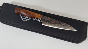 6" BrCu Mai VG10 Chef Knife - Amboyna Burl - Buffed