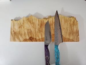 Maple Burl Magnetic Knife racks