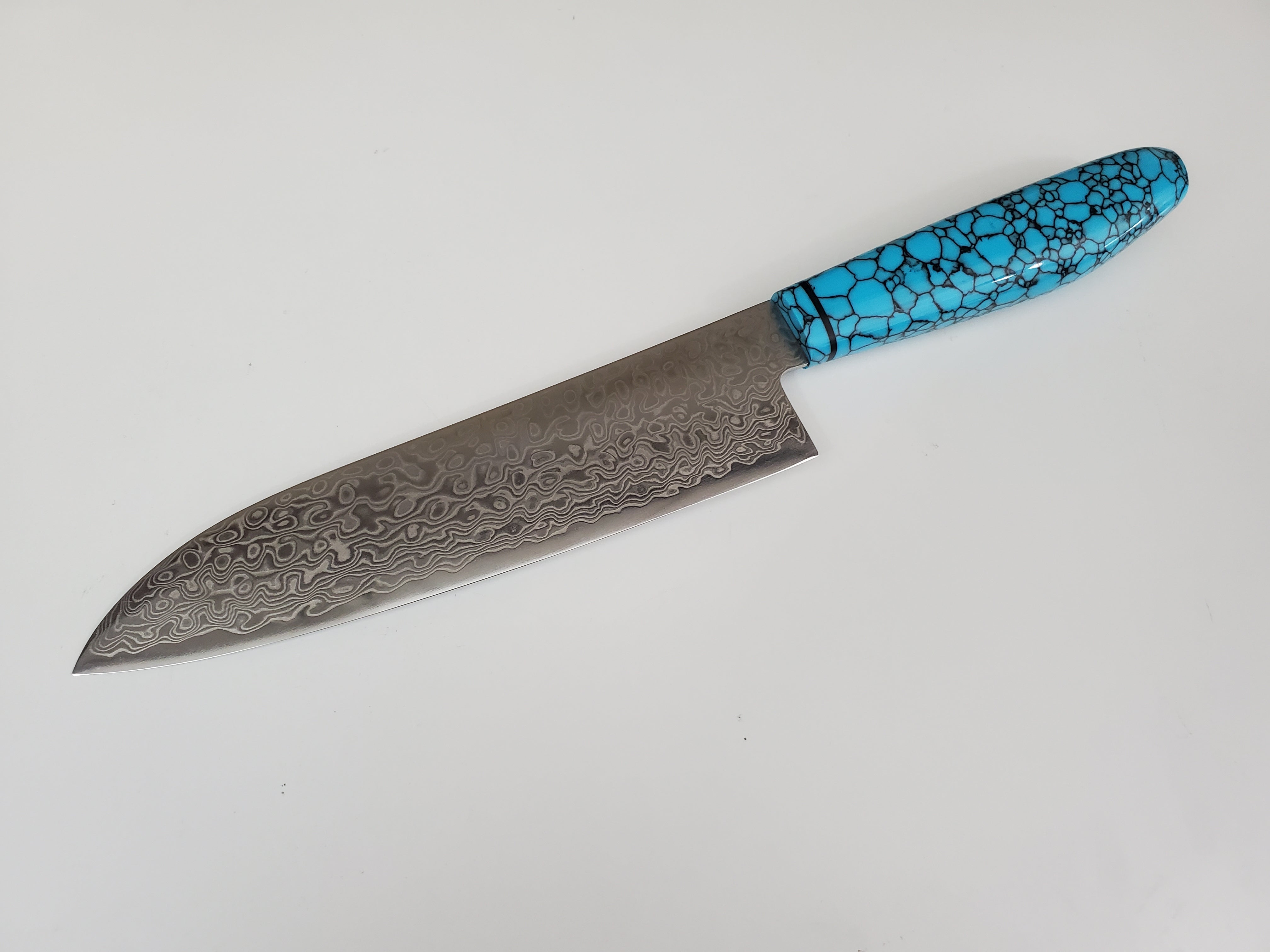 ZA18 Damascus Santoku chef knife - 180mm