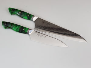 VG10 Damascus Chef knife set- 2pc 6" and 9"
