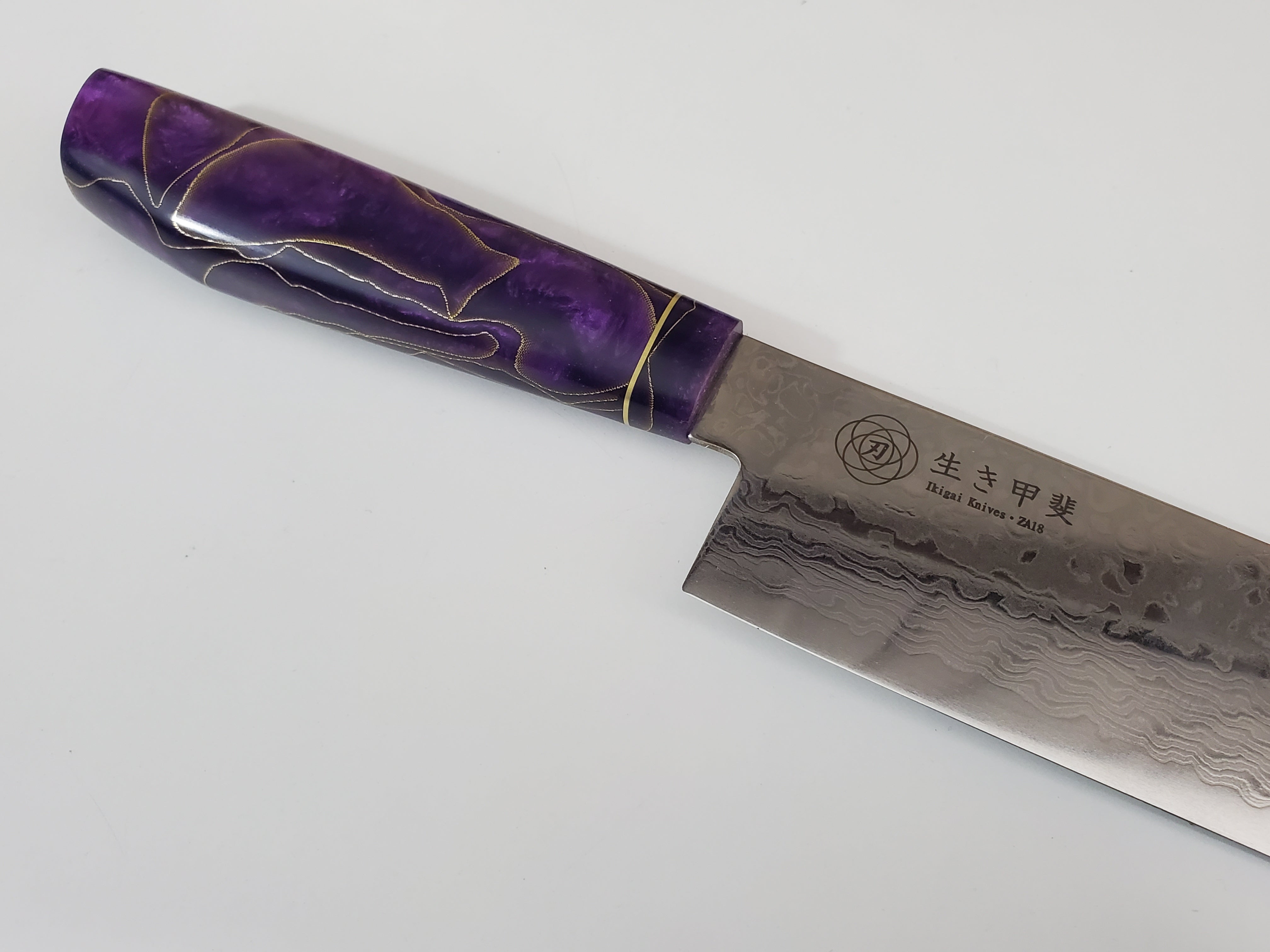 ZA18 Damascus Usuba Vegetable knife - 165mm