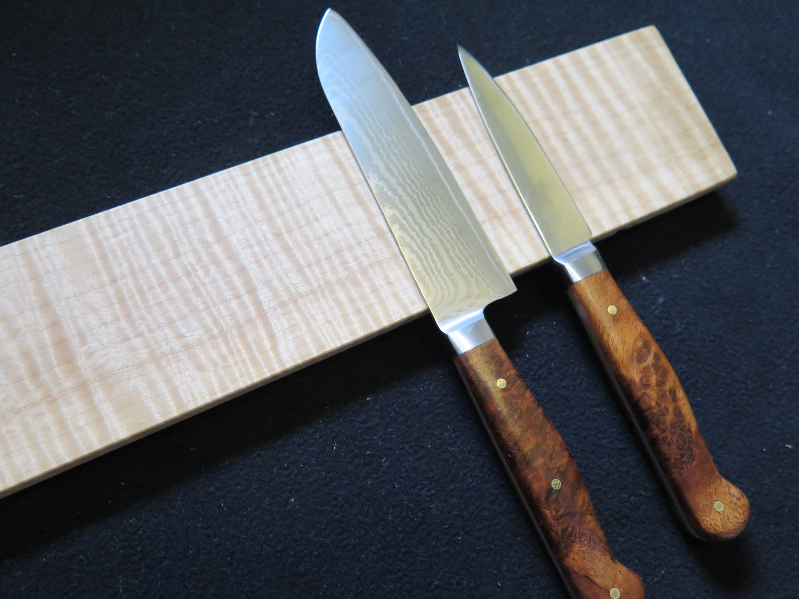 Custom Small Knife Block Drawer Organizer, Maple 